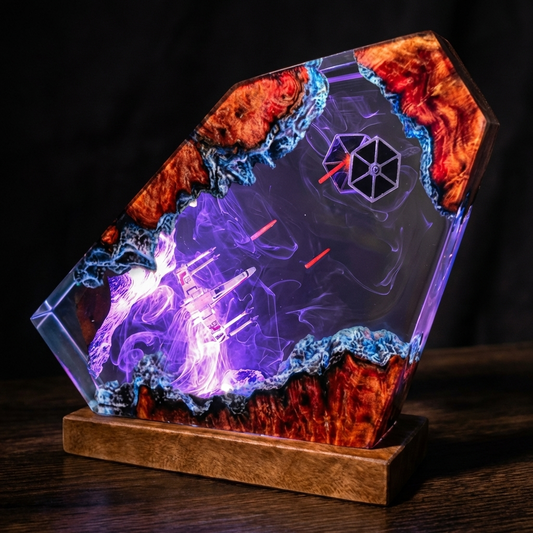 X-Wing VS TIE-Fighter Lamp - GalacticMakes